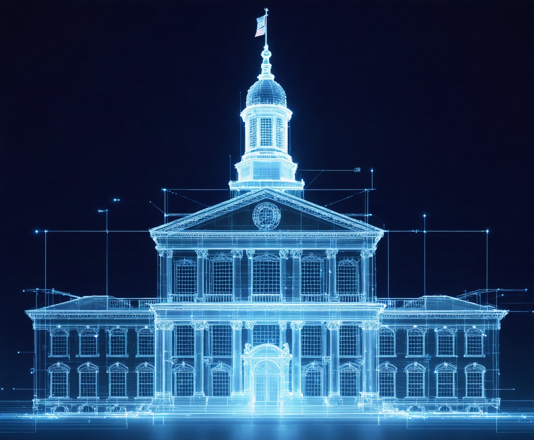 3D-реконструкция Independence Hall в Филадельфии